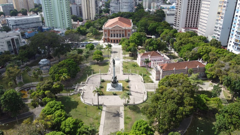 O mapa das praças é a primeira etapa do projeto “Áreas Verdes”. Além de já disponibilizar à população quase 300 localizações importantes de Belém, o mapa torna mais públicas as funções de competência da Semma e suas respectivas ações. Foto: Ascom / Belemtur.